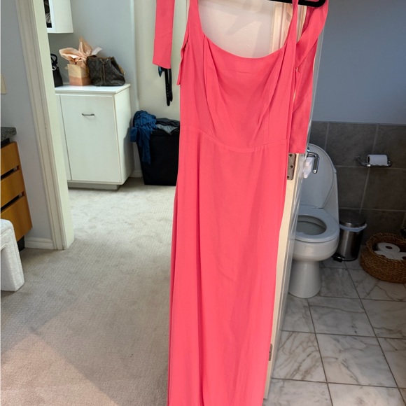 Reformation Coral Pink Slip Dress - Picture 3 of 3